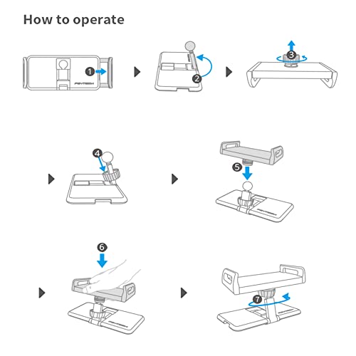 PGYTECH Pad Holder 4-10.5 inch Holder Remote Control Tablet Mount Holder Compatible with DJI Mavic Mini 2/Mavic Air 2/Mavic Mini/Mavic 2/Mavic Air/Mavic Pro/Spark