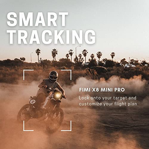 FIMI X8 mini pro - 4K Camera Drone for Adults/Teens, Long Battery & Range, 3-Axis Gimbal & 4K HDR Camera, Smart Tracking Modes, 245g Lightweight Design, Level 5 Wind Resistance (2 Batteries)