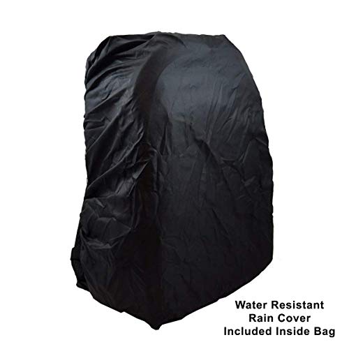 Acuvar BPACK03 Padded Backpack with Customizable Interior Padding and Rain Cover for SLR/DSLR Cameras, Action Digital Cameras, Drone & More Photography Accessories