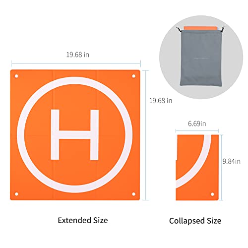 PGYTECH Landing Pad Pro for Drones DJI AVATA/Mini 3 Pro/Air 2S/FPV/ Mavic Mini 2/ Air 2/ 3/ Holy Stone/RC Quadcopters drone launch mat