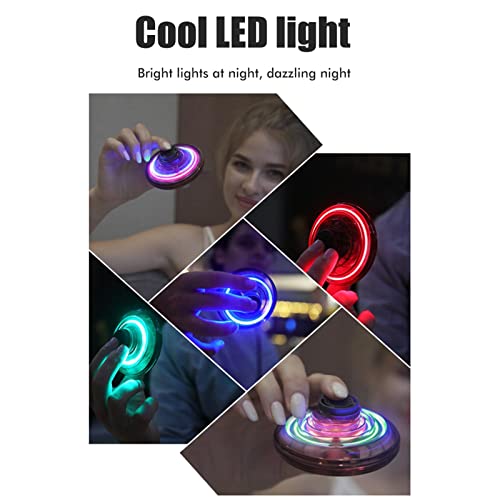 LIANGLIDE UFO Magic Flying Orb Ball with Lights, Hand Controlled Drone, Flying Fidget Spinner, Mini Flying UFO Toys with 360Â°Rotating LED Lights, Flying Saucer Toy Boys Girls (Blue)