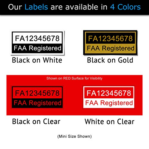 Mavic Air - FAA Drone Identification Bundle - Labels (3 Sets of 3) + FAA UAS Registration ID Card for Commercial Pilots + Lanyard and ID Card Holder