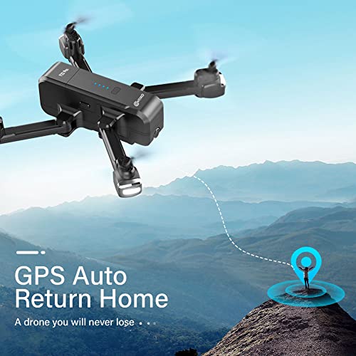Contixo F22 Pro FPV Drone with Camera for Adults, Kids, Beginners - 5G RC Quadcopter with 2.7K Video - Gesture Control, Custom Flight Path, WiFi, GPS Auto Hover Return Home, Follow Me, Carrying Case