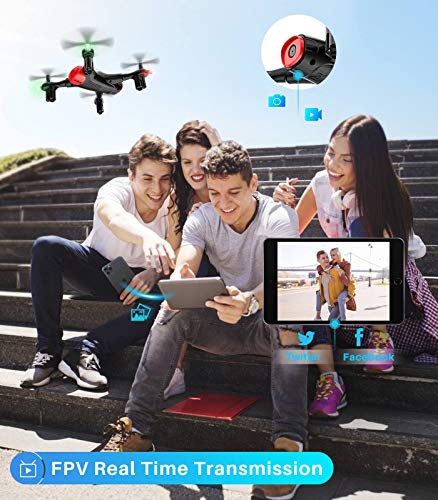 Syma X400 FPV Drone with Camera for Kids and Adults 720P HD WiFi Transmission, RC Quadcopter for Beginners Boys with Altitude Hold, One Key Start/Land, Draw Path, 3D Flips 2 Modular Batteries