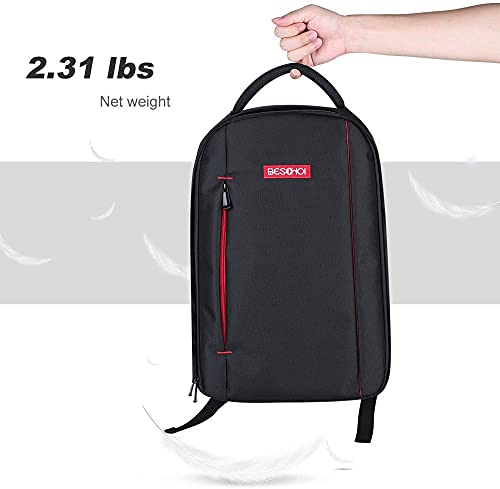 Beschoi DSLR Camera Backpack Waterproof Camera Bag for SLR/DSLR Camera, Lens and Accessories, Black (Large)
