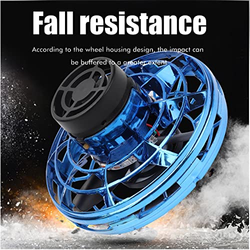 LIANGLIDE UFO Magic Flying Orb Ball with Lights, Hand Controlled Drone, Flying Fidget Spinner, Mini Flying UFO Toys with 360Â°Rotating LED Lights, Flying Saucer Toy Boys Girls (Blue)