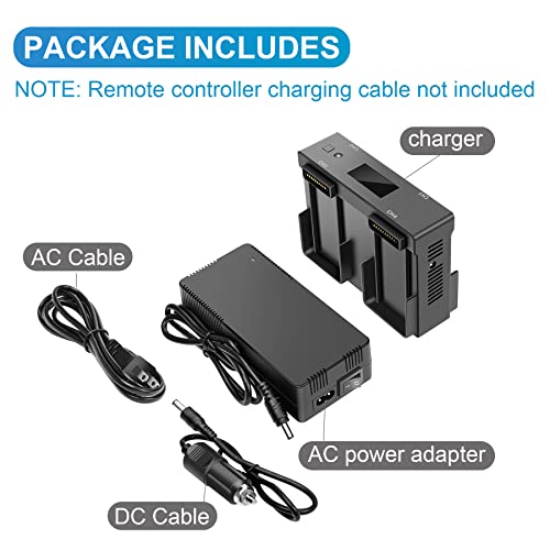 Hanatora Battery Home Charger & Car Charger for DJI Mavic 2 Zoom/Pro and Remote Controller,5 in 1 Rapid Charging Hub with Charging, Discharging and Storage