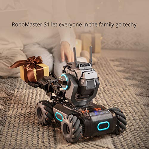 DJI RoboMaster S1 - Educational Robot STEM Programmable for Kids Science Learning Toy Car Remote Control Intelligent AI Scratch Python Coding 5MP 1/4" CMOS Camera