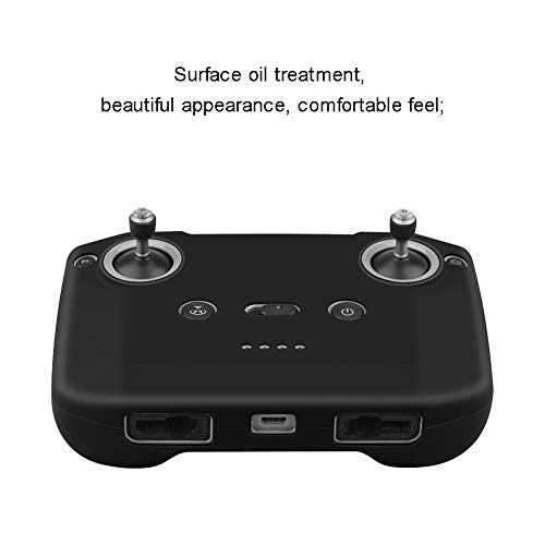 O'woda Mavic Mini 2 Remote Control Protective Cover with Lanyard Silicone Case Dustproof Scratch Resistant Shell Protection Accessories for DJI Mavic Mini 2/Mavic Air 2 (Black)