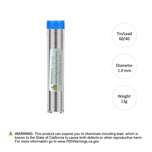 LDK Soldering Iron Kit Electric 60W 110V Adjustable Temperature Soldering Gun Welding Tools, 5pcs Replacement Tips and Solder Wire Tube (Basic)