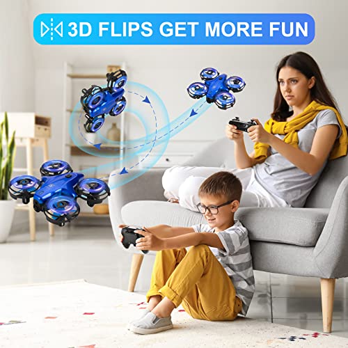 Drones for Kids, TUDELLO RC Mini Drone for Kids and Beginners, RC Quadcopter Indoor with Headless Mode, Small Helicopter with 3D Flip, Auto Hovering and 2 Batteries, Great Gift for Boys and Girls