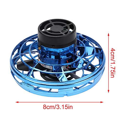 LIANGLIDE UFO Magic Flying Orb Ball with Lights, Hand Controlled Drone, Flying Fidget Spinner, Mini Flying UFO Toys with 360Â°Rotating LED Lights, Flying Saucer Toy Boys Girls (Blue)