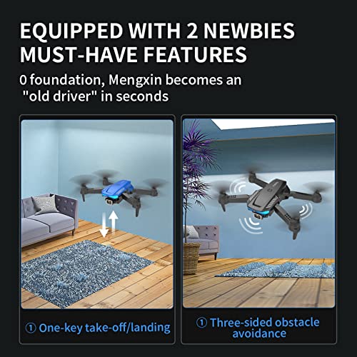 JASKFLY Drones with 4K Dual Cameras for Adults, F185 Pro Foldable Mini RC Drone Quadcopter Toys with One Key Start/Return, Trajectory Flight, Headless Mode, Intelligent Obstacle Avoidance