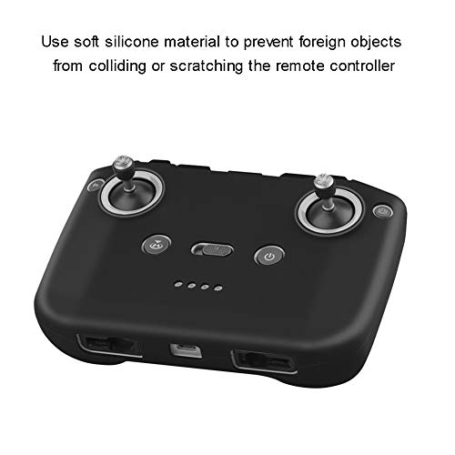 O'woda Mavic Mini 2 Remote Control Protective Cover with Lanyard Silicone Case Dustproof Scratch Resistant Shell Protection Accessories for DJI Mavic Mini 2/Mavic Air 2 (Black)