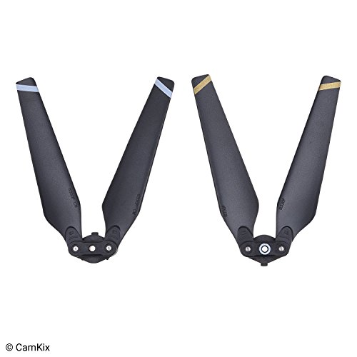 CamKix Propellers for DJI Mavic Pro - 2 Sets (8 Blades) - Black - Quick Release Foldable Wings - Flight Tested - Essential DJI Mavic Pro Accessory - Excellent Reliability and Responsiveness