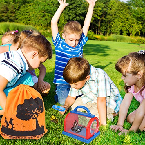 Outdoor Explorer Kit & Bug Catcher Kit with Binoculars, Flashlight, Compass, Magnifying Glass, Critter Case and Butterfly Net Great Toys Kids Gift for Boys & Girls Age 3-12 Year Old Camping Hiking