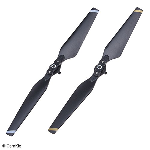 CamKix Propellers for DJI Mavic Pro - 2 Sets (8 Blades) - Black - Quick Release Foldable Wings - Flight Tested - Essential DJI Mavic Pro Accessory - Excellent Reliability and Responsiveness
