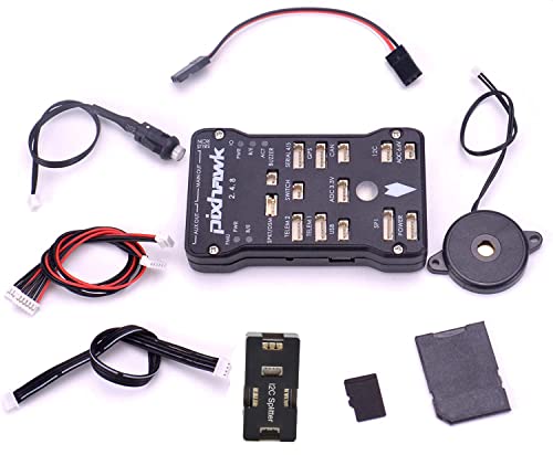 Readytosky Pixhawk PX4 Flight Controller PIX 2.4.8 32 Bit Flight Control Board+Safety Switch+Buzzer+I2C Splitter Expand Module+16GB SD Card