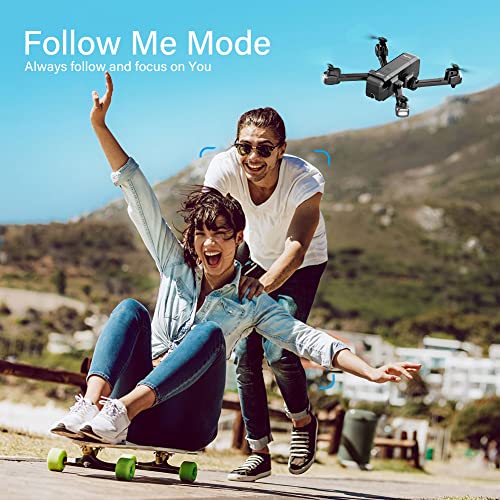 Contixo F22 Pro FPV Drone with Camera for Adults, Kids, Beginners - 5G RC Quadcopter with 2.7K Video - Gesture Control, Custom Flight Path, WiFi, GPS Auto Hover Return Home, Follow Me, Carrying Case