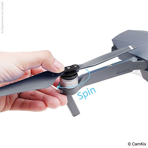CamKix Propellers for DJI Mavic Pro - 2 Sets (8 Blades) - Black - Quick Release Foldable Wings - Flight Tested - Essential DJI Mavic Pro Accessory - Excellent Reliability and Responsiveness