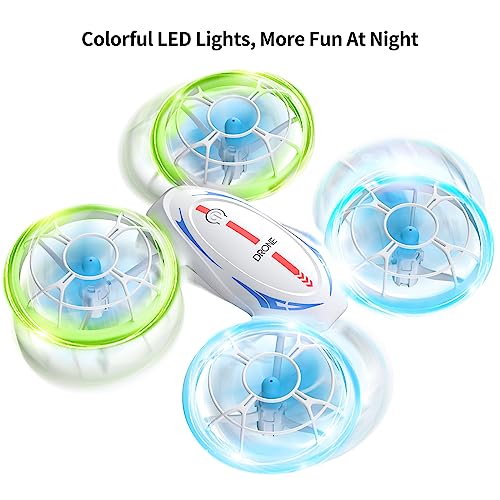 ACECHUM LED Mini Drones for Kids, Remote Control Small Drone with Altitude Hold, 360Â° Tumbling and 360Â° Rotating Colorful Flight, Flying Toys for 3 4 5 6 7 8-12 Year Old Boys Girls Gifts