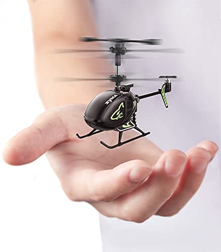 Mini Helicopter,SYMA S100 Cute Super Smaller Aircraft Indoor RC Helicopter with Altitude Hold, LED Lights, Extended Flying Range Remote Control Toy for Adults and Kids, Rechargeable Battery