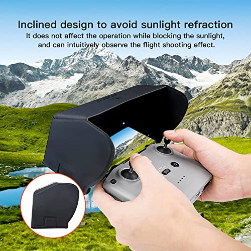 Drone Sun Hood for DJI Mini 2 /Mini 3 Pro/Mavic 3/ Mavic Air 2/Air 2S,Magnetic Mobile Phone Sunshadeï¼Support 4.4-7.1 in Smartphone Screenï¼DJI Drone Accessories