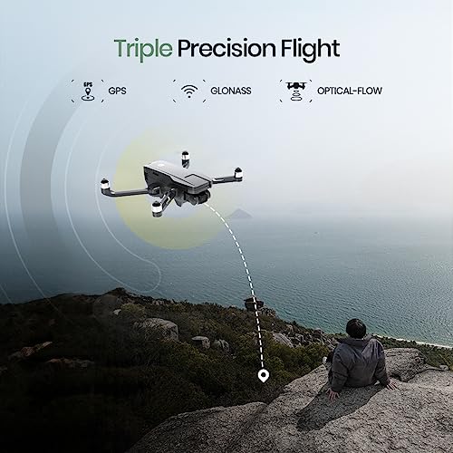 Holy Stone 2-Axis Gimbal GPS Drone with 4K EIS Camera for Adults Beginner, HS720G Foldable FPV RC Quadcopter with Brushless Motor, 5G WiFi Transmission, Optical Flow, Follow Me, Smart Return Home