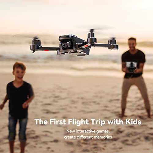 Ruko U11S Drones with Camera for Adults 4k, 40 Mins Flight Time, Foldable FPV GPS Drones for Beginners with Live Video, Follow Me, Auto Return Home, Encircling Flight(2 Batteries and Carrying Case)