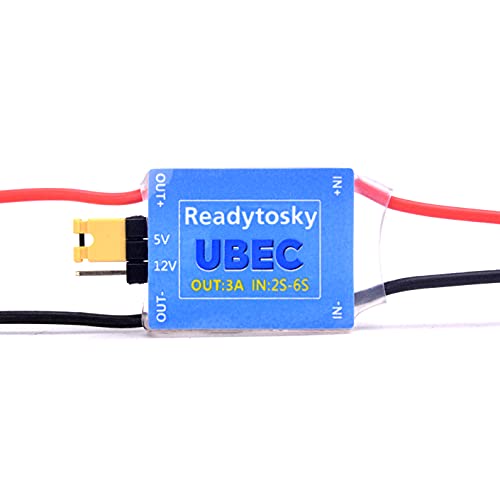 Readytosky FPV UBEC Power Module 2-6S 5V/3A and 12V/3A Adjustable Switchable BEC RC Parts for RC FPV Drone Quadcopter