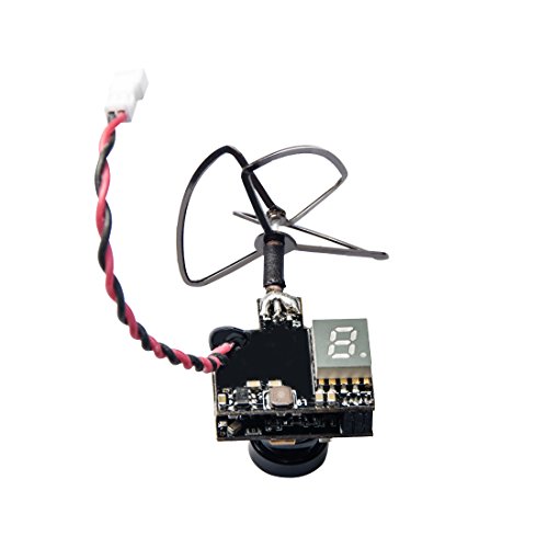 Wolfwhoop WT02 600TVL Ultra Micro AIO Camera and 200mW 5.8GHz Video Transmitter with Clover Antenna for FPV Indoor Racing