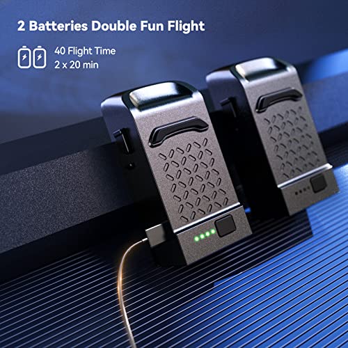 Ruko U11S Drones with Camera for Adults 4k, 40 Mins Flight Time, Foldable FPV GPS Drones for Beginners with Live Video, Follow Me, Auto Return Home, Encircling Flight(2 Batteries and Carrying Case)