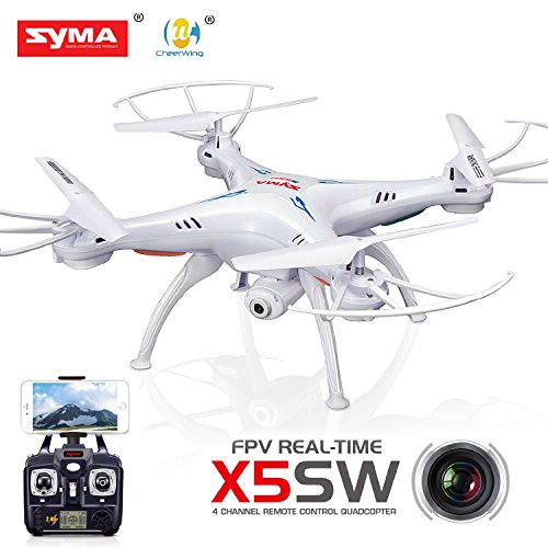 Syma X5SW-1 /X5SW FPV HD Camera WIFI Drone Explorers2 2.4G 4CH 6-Axis Gyro RC Headless Quadcopter White