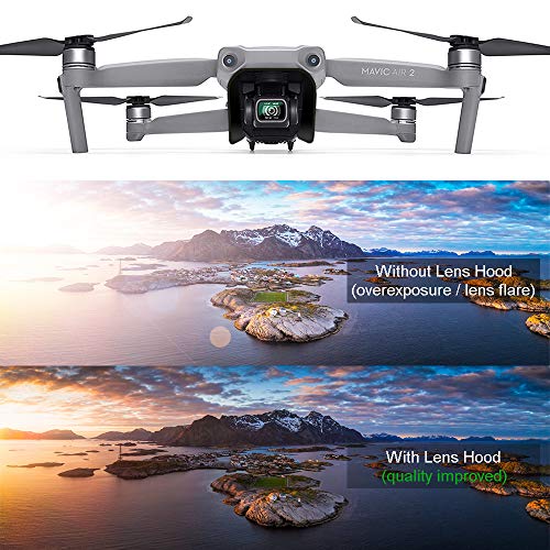 Arzroic Lens Hood Sun Shade for DJI Mavic Air 2 Accessories Gimbal Cover Guard Camera Lens Protector