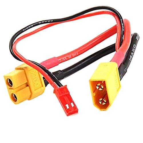 2PCS ShareGoo XT60 XT-60 Male to Female Battery Connector Adapter with JST Cable for RC Multicopter Quadcopter Gimbal