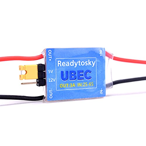 Readytosky FPV UBEC Power Module 2-6S 5V/3A and 12V/3A Adjustable Switchable BEC RC Parts for RC FPV Drone Quadcopter