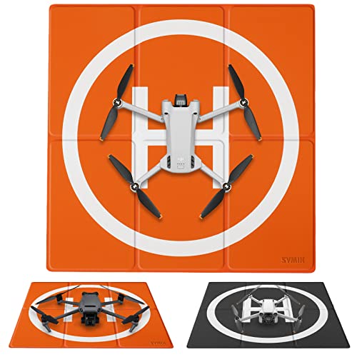 SYMIK LP500E Drone Landing Pad (2x3 fold) Double-Sided Waterproof 20 inch (50cm) Fast-Fold Helipad, Compatible w/DJI Mavic Mini 2, Mavic Air 2, Mavic 2 Pro, Zoom, Mavic Air, Mavic 3, Phantom Series