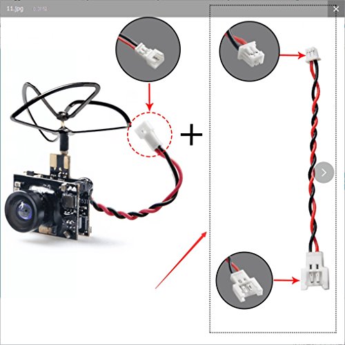 Wolfwhoop WT02 600TVL Ultra Micro AIO Camera and 200mW 5.8GHz Video Transmitter with Clover Antenna for FPV Indoor Racing