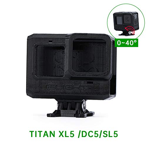 iFlight TPU Camera Mount Angle Adjustable Protector for iFlight XL Series XL5 SL5 DC5 XL7 DC7 Quadcopter FPV Frame (0~40Â° Adjustable) Black (Protector for Gopro9/ for Gopro10)