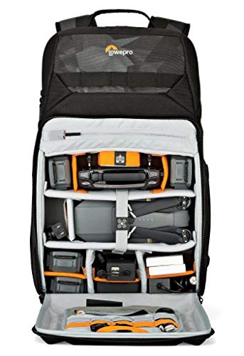 Lowepro LP37099 DroneGuard BP 250 - A specialized drone backpack providing rugged protection for your DJI Mavic Pro/Mavic Pro Platinum, 15 laptop and 10 tablet,Black/Fractal
