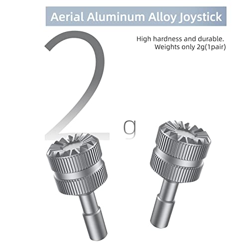 Mini 3/Mini 3 Pro Control Sticks for DJI RC Remote Controller Camera Drone Quadcopter Accessories, Aluminum Joystick Thumb Stick Cover Rocker Grips (Gold)