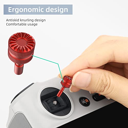 Mini 3/Mini 3 Pro Control Sticks for DJI RC Remote Controller Camera Drone Quadcopter Accessories, Aluminum Joystick Thumb Stick Cover Rocker Grips (Gold)