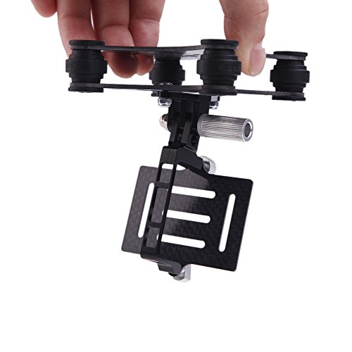 GoolRC Gimbal FPV Camera Mounts with Anti Vibration Plate for DJI Phantom Walkera Qr X350 Gopro Hero 3 3+ 4 CF Carbon Fiber