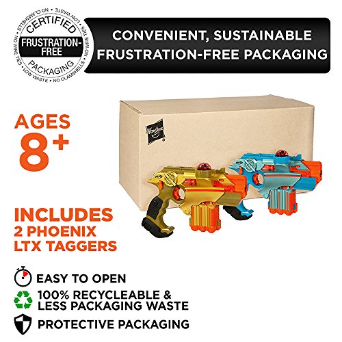 Nerf Official: Lazer Tag Phoenix LTX Tagger 2-pack - Fun Multiplayer Laser Tag Game for Kids & Adults, Ages 8 & Up (Amazon Exclusive)