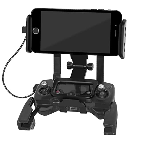 Tineer Remote Control Extended Front Holder Bracket for DJI Mavic 2 Pro Zoom/Mavic Mini/Mavic Air/Spark Drone, Support 4.6-11Inches Front Holder for Phone Tablet Mount Clip