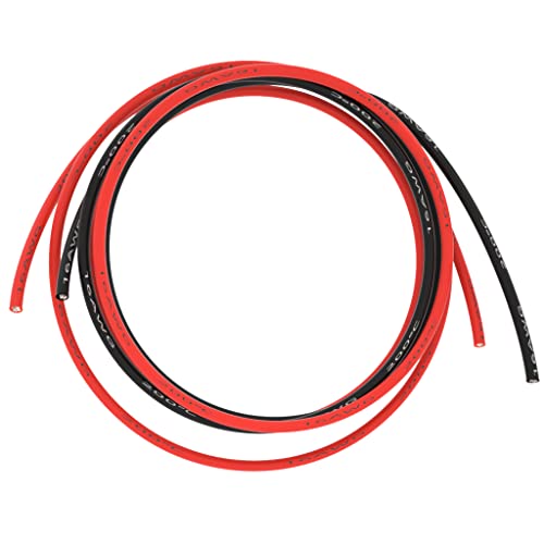 BNTECHGO 16 Gauge Silicone Wire red and Black Each 5ft Flexible 16 AWG Stranded Copper Wire