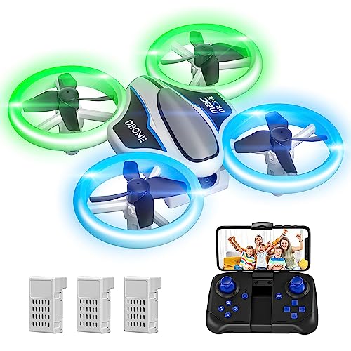 AVIALOGIC Mini Drone with Camera for Kids - 1080P HD FPV Drones Small Portable Indoor RC Quadcopter, LED Remote Control Helicopter Plane Flying Cool Toys Gifts for Teen Boys Girls Beginners