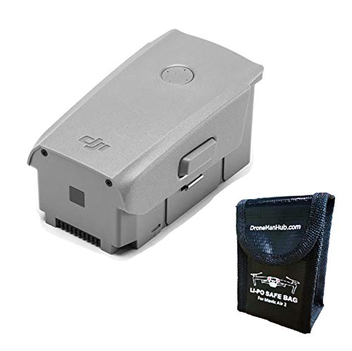 Mavic Air 2 Intelligent Flight OEM Battery with Dronemanhub Safety Bag for Battery Storage, One Pack (for Mavic Air 2 Drone ONLY)