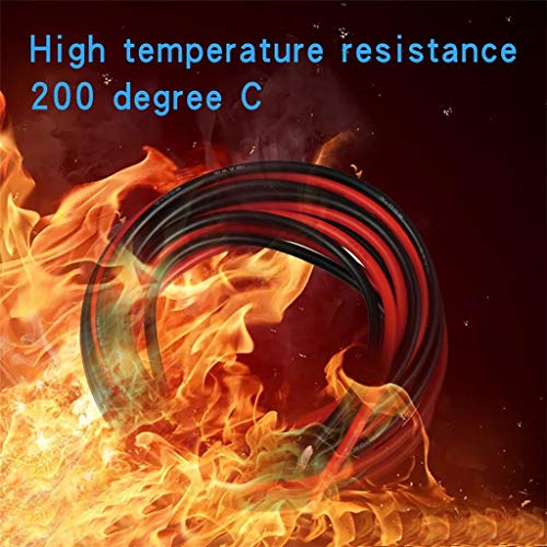 BNTECHGO 16 Gauge Silicone Wire red and Black Each 5ft Flexible 16 AWG Stranded Copper Wire