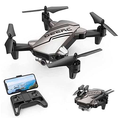 DEERC Kids Drone with 720P HD FPV Camera, Remote Control Toys Gifts for Boys Girls, Drones for Kids with Altitude Hold, Headless Mode, One Key Start Speed Adjustment,3D Flips